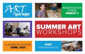 Read more about the article The ARTgarage youth Summer Art Workshops registration opens March 1
