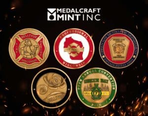 Medalcraft Mint Firefighter challenge coins