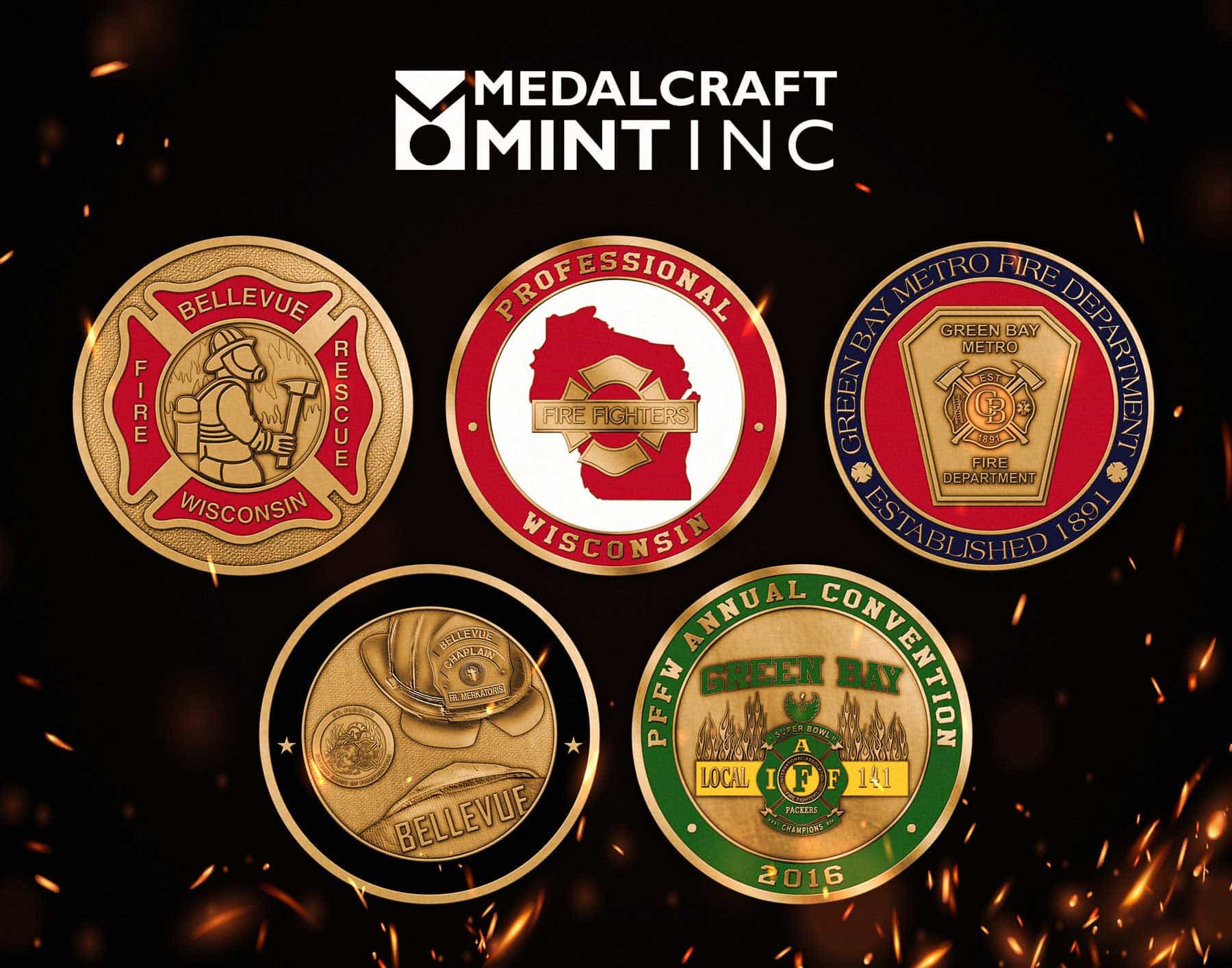 You are currently viewing Firefighter challenge coins highlight dedicated service